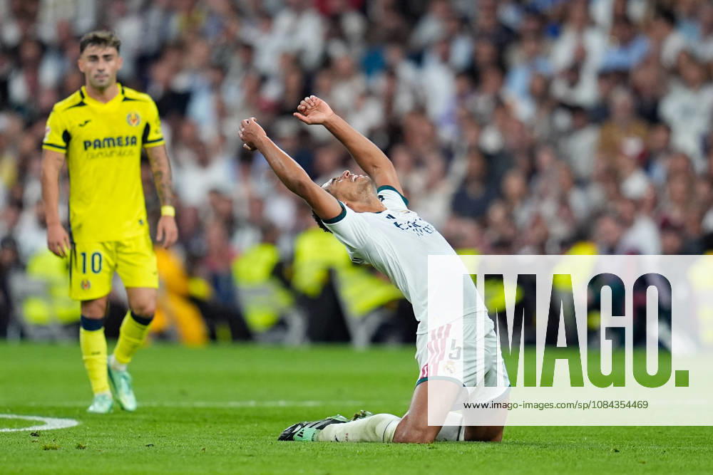 Jude Bellingham of Real Madrid CF reacts during the Spanish League, LaLiga EA Sports, football match between Real Madrid and Villarreal CF at Bernabeu stadium on October 10, 2026, in Madrid, Spain. Real Madrid V Villarreal CF - LaLiga EA Sports - ZUMAa181 20261010_zaa_a181_276