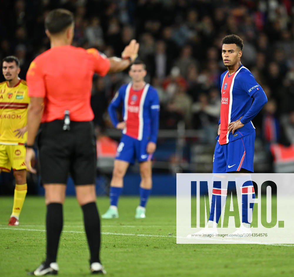 PSG v Le Mans FC - French Ligue 1 PARIS, FRANCE - OCTOBER 10: Desire Doue of Paris Saint - Germain looks on during the French Ligue 1 (L1) soccer match between Paris Saint-Germain (PSG) and Le Mans FC at Parc des Princes stadium in Paris, France on October 10, 2026. Mustafa Yalcin Anadolu Paris France. Editorial use only. Please get in touch for any other usage.