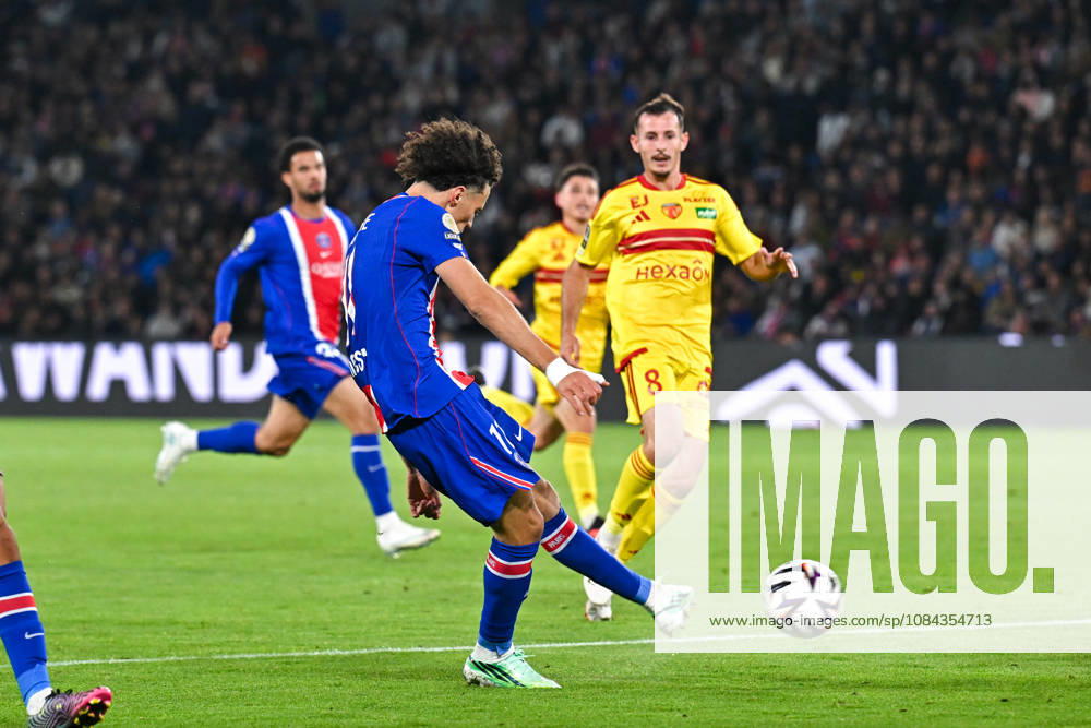 Paris Saint-Germain v Le Mans FC - Ligue 1 McDonald s 2026 2027 Maghnes AKLIOUCHE of Paris Saint-Germain scores a goal during Ligue 1 McDonald s match between Paris and Le Mans at Parc des Princes on October 10, 2026 in Paris, France. Paris France