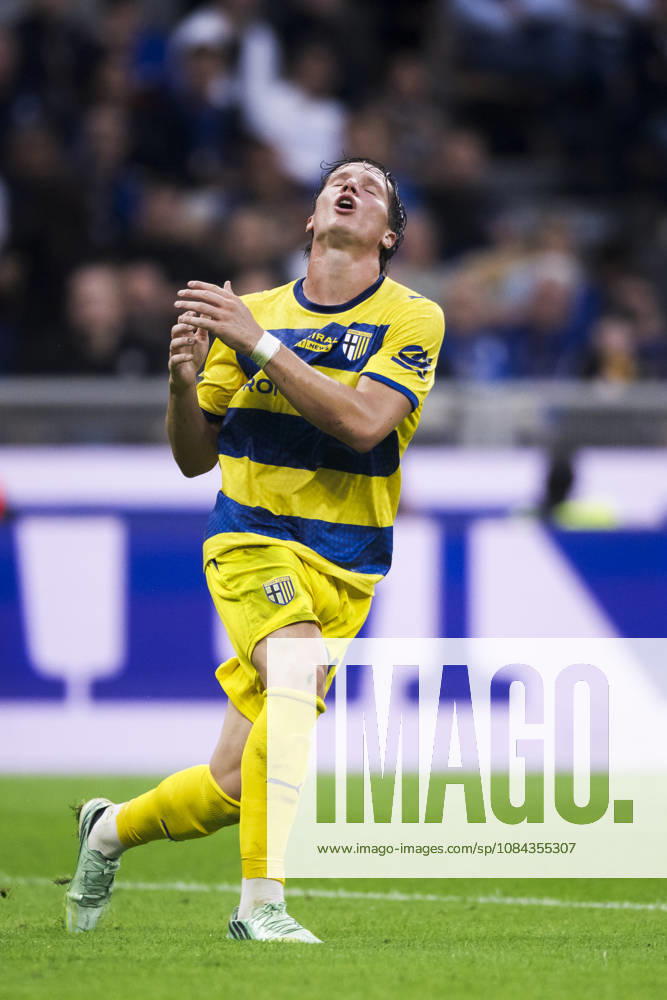 FC Internazionale v Parma Calcio - Serie A Giovanni Fabbian of Parma Calcio looks dejected during the Serie A football match between FC Internazionale and Parma Calcio. Milan Italy