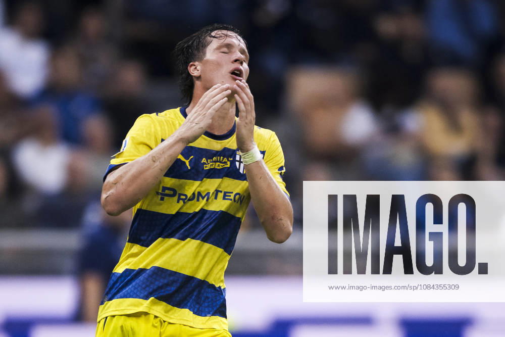 FC Internazionale v Parma Calcio - Serie A Giovanni Fabbian of Parma Calcio looks dejected during the Serie A football match between FC Internazionale and Parma Calcio. Milan Italy