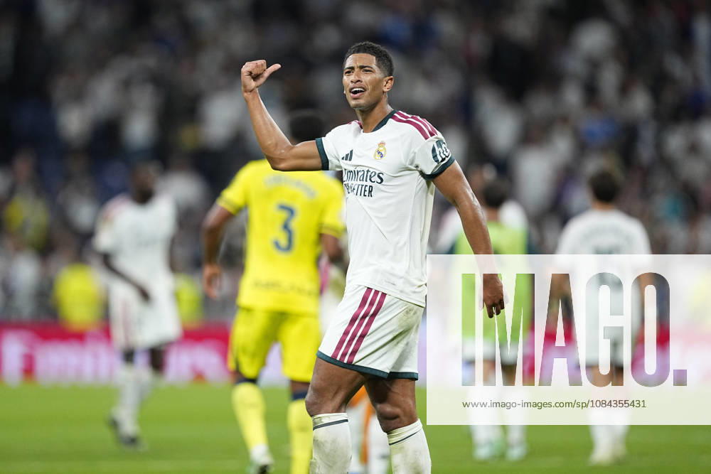 Jude Bellingham of Real Madrid CF gestures during the Spanish League, LaLiga EA Sports, football match between Real Madrid and Villarreal CF at Bernabeu stadium on October 10, 2026, in Madrid, Spain. Real Madrid V Villarreal CF - LaLiga EA Sports - ZUMAa181 20261010_zaa_a181_292