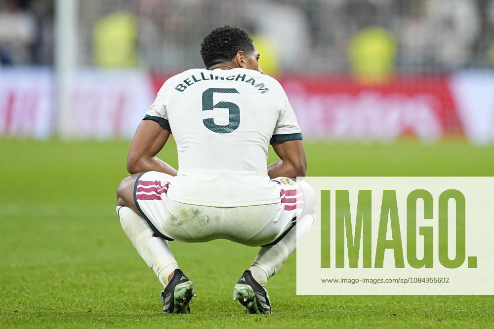 Jude Bellingham of Real Madrid CF looks on during the Spanish League, LaLiga EA Sports, football match between Real Madrid and Villarreal CF at Bernabeu stadium on October 10, 2026, in Madrid, Spain. Real Madrid V Villarreal CF - LaLiga EA Sports - ZUMAa181 20261010_zaa_a181_293