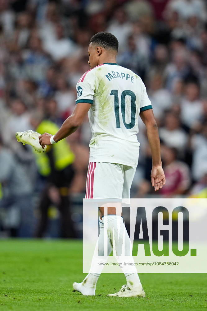 Kylian Mbappe of Real Madrid CF reacts during the Spanish League, LaLiga EA Sports, football match between Real Madrid and Villarreal CF at Bernabeu stadium on October 10, 2026, in Madrid, Spain. Real Madrid V Villarreal CF - LaLiga EA Sports - ZUMAa181 20261010_zaa_a181_299
