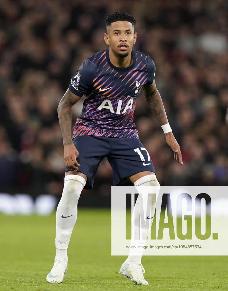 Manchester, England, 10th October 2026. Savio of Tottenham Hotspur during the Manchester United, ManU vs Tottenham Hotspur Premier League match at Old Trafford, Manchester. Picture credit should read: Andrew Yates Sportimage . SPI_087_AY_MANUTD_SPURS SPI-5058-0095