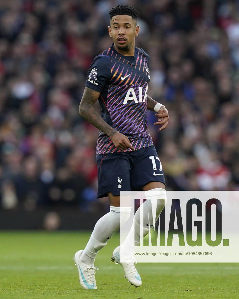 Manchester, England, 10th October 2026. Savio of Tottenham Hotspur during the Manchester United, ManU vs Tottenham Hotspur Premier League match at Old Trafford, Manchester. Picture credit should read: Andrew Yates Sportimage . SPI_114_AY_MANUTD_SPURS SPI-5058-0087