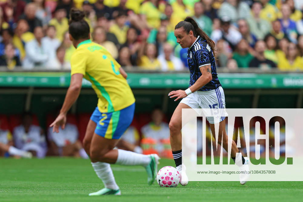 10th October 2026; Beira-Rio Stadium, Porto Alegre, Brazil; Friendlies Women Football, Brazil versus Argentina; Florencia Bonsegundo of Argentina runs with the ball MaxxPeixoto