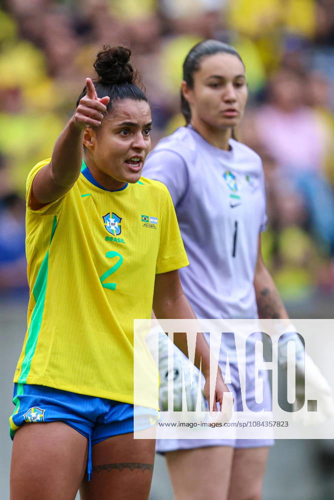 10th October 2026; Beira-Rio Stadium, Porto Alegre, Brazil; Friendlies Women Football, Brazil versus Argentina; Isabela Chagas of Brazil gestures MaxxPeixoto