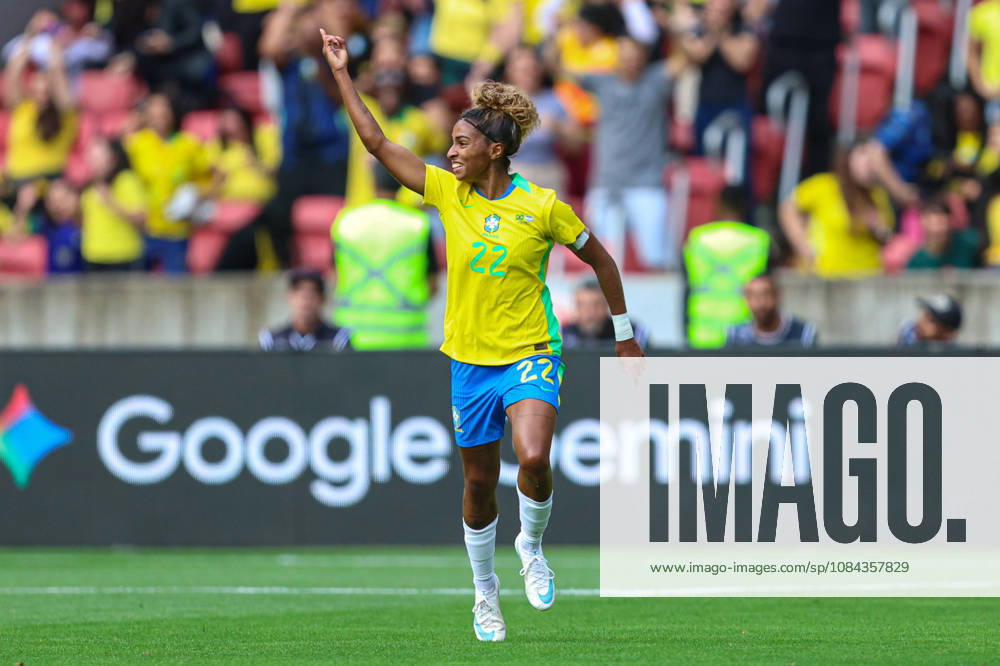 10th October 2026; Beira-Rio Stadium, Porto Alegre, Brazil; Friendlies Women Football, Brazil versus Argentina; Luany Rosa of Brazil celebrates his goal in the 26th minute to go up 1-0 MaxxPeixoto