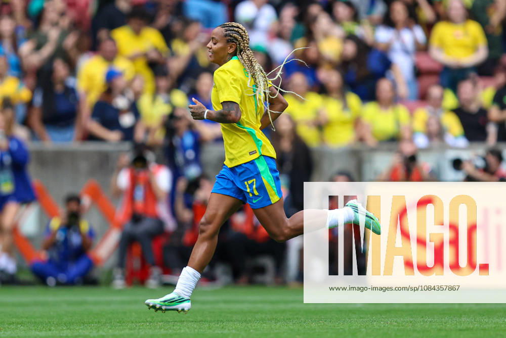 10th October 2026; Beira-Rio Stadium, Porto Alegre, Brazil; Friendlies Women Football, Brazil versus Argentina; Geyse Ferreira of Brazil celebrates his goal in the 38th minute to go up 2-0 MaxxPeixoto