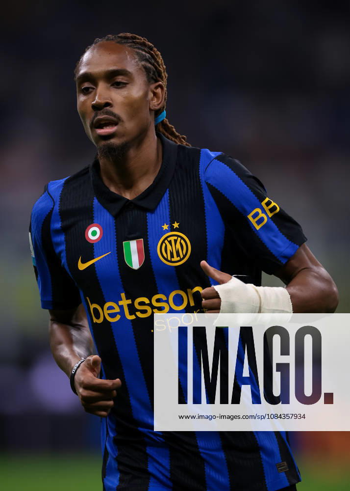 FC Internazionale v Parma Calcio 1913 - Serie A - Season 2026-2027 Milan, Italy, 10th October 2026. Djed Spence of FC Internazionale during the FC Internazionale vs Parma Calcio 1913 Serie A match at Giuseppe Meazza, Milan. Picture credit should read: Jonathan Moscrop Milan Stadio Giuseppe Meazza Italy