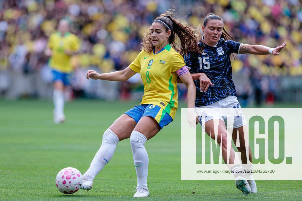 Match between Brazil and Argentina friendly 2026 Porto Alegre (RS), 10 10 2026 - Friendly match Women s national team, Nationalteam Brazil vs Argentina - Angelina and Bonsegundo play in the match between Brazil and Argentina, valid for the 2026 friendly held at the Beira Rio stadium, in the city of Porto Alegre, on the afternoon of this Saturday, October 10, 2026. Credit: Wellington Rosa PHD Press TheNews2.(Foto: Phd Press Thenews2 imago images) SPO