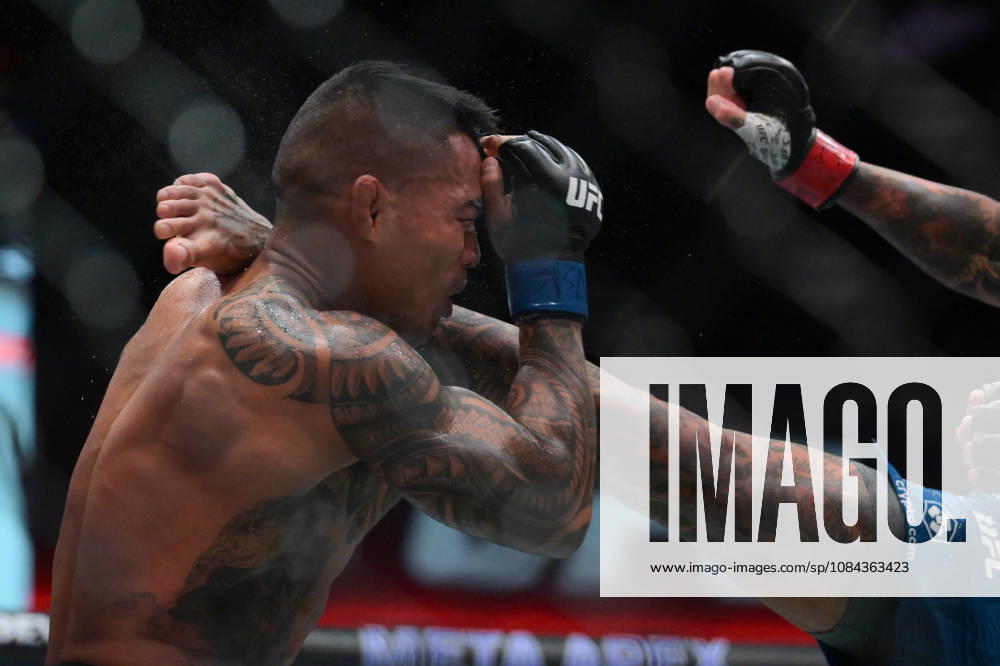 ANDRE FILI defeats KAI KAMAKA III by KO, Round 2, :22 during UFC Fight Night night the Meta APEX in Las Vegas. UFC Fight Night: Andre Fili Defeats Kai Kamaka III By KO - ZUMAo117 20261010_zsp_o117_002