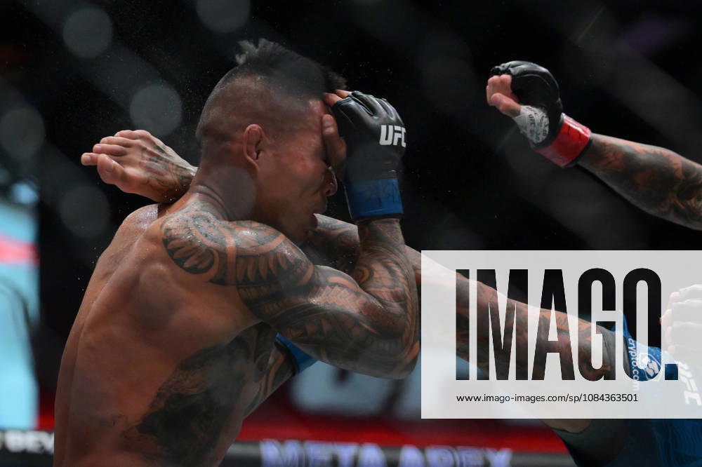 ANDRE FILI defeats KAI KAMAKA III by KO, Round 2, :22 during UFC Fight Night night the Meta APEX in Las Vegas. Las Vegas USA - ZUMAo117 20261010_zsp_o117_004