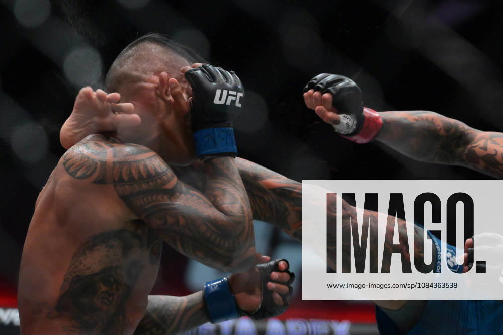 ANDRE FILI defeats KAI KAMAKA III by KO, Round 2, :22 during UFC Fight Night night the Meta APEX in Las Vegas. Las Vegas USA - ZUMAo117 20261010_zsp_o117_007