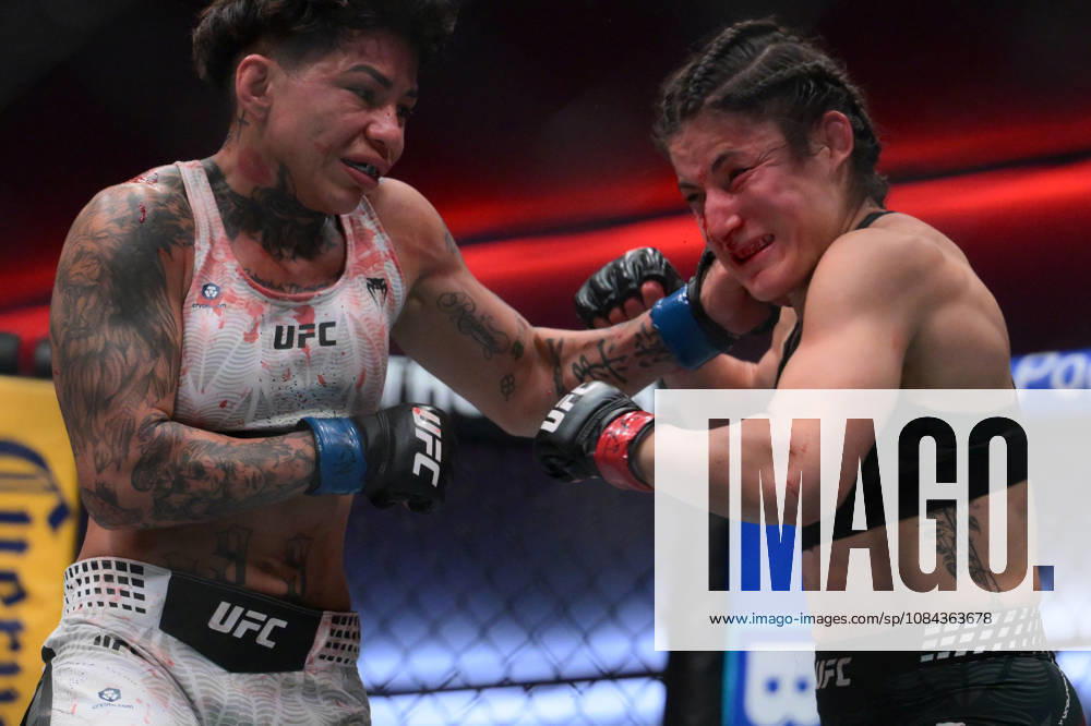 LOOPY GODINEZ defeats KETLEN SOUZA by unanimous decision (29-28, 29-28, 29-28) during UFC Fight Night night the Meta APEX in Las Vegas. Las Vegas USA - ZUMAo117 20261010_zsp_o117_010