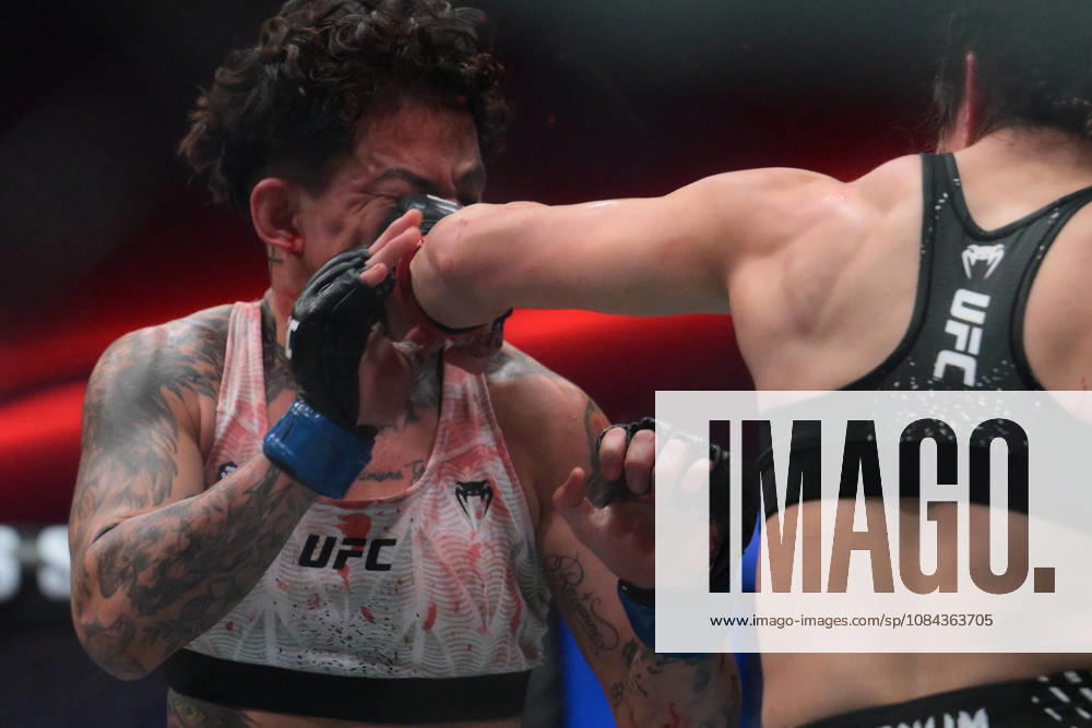 LOOPY GODINEZ defeats KETLEN SOUZA by unanimous decision (29-28, 29-28, 29-28) during UFC Fight Night night the Meta APEX in Las Vegas. Las Vegas USA - ZUMAo117 20261010_zsp_o117_016
