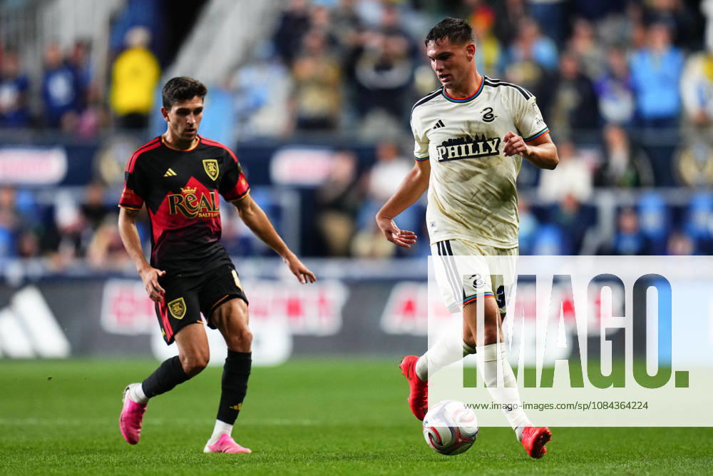 Philadelphia Union Defender Frankie Westfield (39) controls the ball during the second half of an MLS, Fussball Herren, USA match against Real Salt Lake at Subaru Park in Chester, Pennsylvania. CSM Chester United States of America - ZUMAc04_ 20261010_zma_c04_299