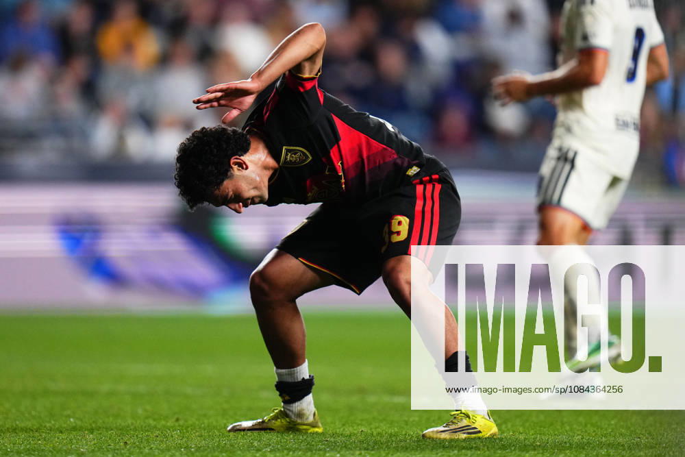 Real Salt Lake Forward Aiden Hezarkhani (39) reacts after a missed shot during the second half of an MLS, Fussball Herren, USA match against the Philadelphia Union at Subaru Park in Chester, Pennsylvania. CSM Chester United States of America - ZUMAc04_ 20261010_zma_c04_306