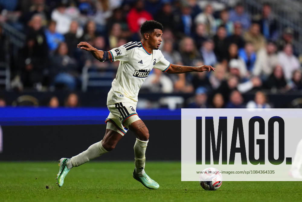 Philadelphia Union Defender Nathan Harriel (26) controls the ball during the second half of an MLS, Fussball Herren, USA match against Real Salt Lake at Subaru Park in Chester, Pennsylvania. CSM Chester United States of America - ZUMAc04_ 20261010_zma_c04_328