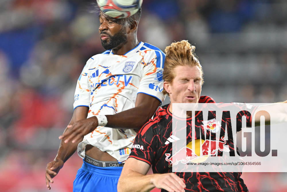 Harrison, New Jersey United States of America. 10 Oct, 2026. San Diego FC forward CEDRIC BAKAMBU (94) and New York Red Bulls defender TIM PARKER (26) in action at Sports Illustrated Stadium New York defeats San Diego 4 to 1. Credit: , Jr. Zuma Press Harrison United States of America - ZUMAa301 20261010_aaf_a301_018