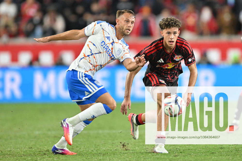Harrison, New Jersey United States of America. 10 Oct, 2026.San Diego FC forward MARCUS INGVARTSEN (7) and New York Red Bulls midfielder ADRI MEHMETI (15) in action at Sports Illustrated Stadium New York defeats San Diego 4 to 1. Credit: , Jr. Zuma Press Harrison United States of America - ZUMAa301 20261010_aaf_a301_024