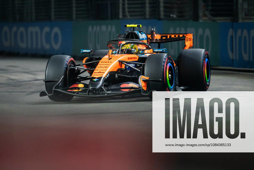 Marina Bay Street Circuit, Singapore, Singapore. 10.October.2026; Lando Norris of Great Britain and McLaren Mastercard F1 Team during qualifying Formula One Singapore Grand Prix aflo_354967764 JayxHiranox