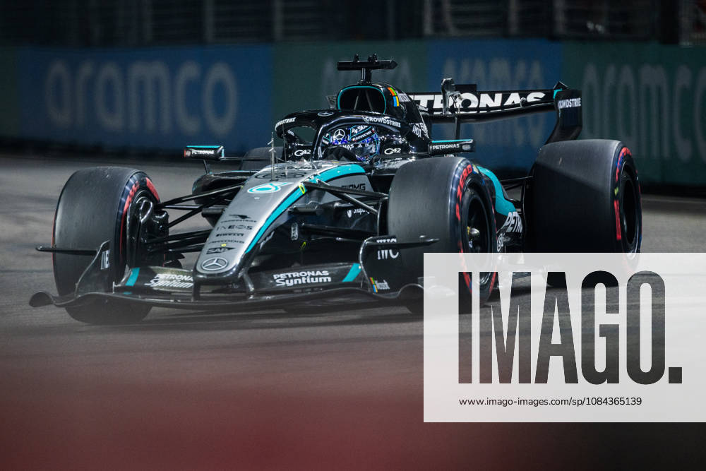Marina Bay Street Circuit, Singapore, Singapore. 10.October.2026; George Russell of Great Britain and Mercedes-AMG PETRONAS F1 Team during qualifying Formula One Singapore Grand Prix aflo_354967783 JayxHiranox