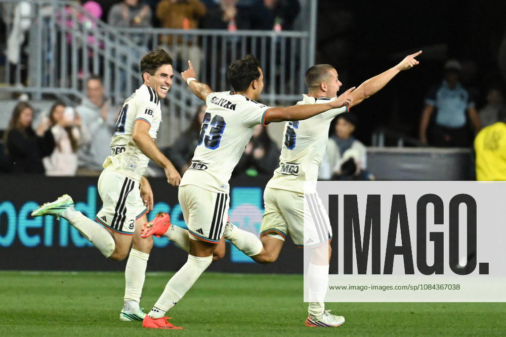 Philadelphia Union Vs Real Salt Lake - October 10, 2026 Milan Iloski 10 of the Philadelphia Union celebrates with teammates after his disallowed goal is overturned during the Major League Soccer 2026 match between Philadelphia Union and Real Salt Lake at Subaru Park in Chester, Pennsylvania, on October 10, 2026. Philadelphia United States