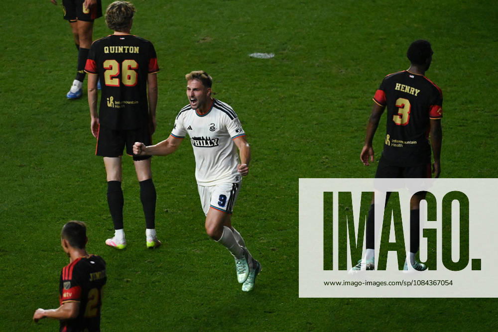 Philadelphia Union Vs Real Salt Lake - October 10, 2026 Bruno Damiani 9 of the Philadelphia Union celebrates after scoring the opening goal during the Major League Soccer 2026 match between Philadelphia Union and Real Salt Lake at Subaru Park in Chester, Pennsylvania, United States, on October 10, 2026. Philadelphia United States
