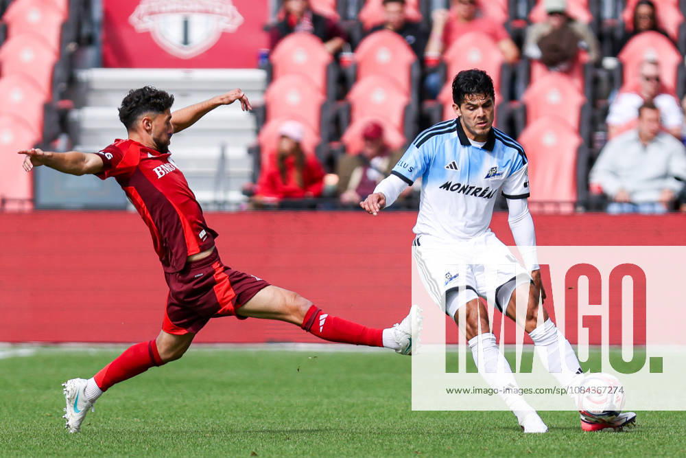 Toronto FC v CF Montreal Brayan Vera 4 of CF Montreal passes the ball during a Major League Soccer game between Toronto FC and CF Montreal at BMO Field in Toronto, Ontario, Canada, on October 10, 2026. Toronto Ontario Canada