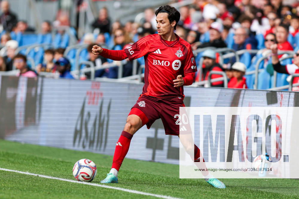 Toronto FC v CF Montreal Daniel Salloi 20 of Toronto FC controls the ball during a Major League Soccer game between Toronto FC and CF Montreal at BMO Field in Toronto, Ontario, Canada, on October 10, 2026. Toronto Ontario Canada