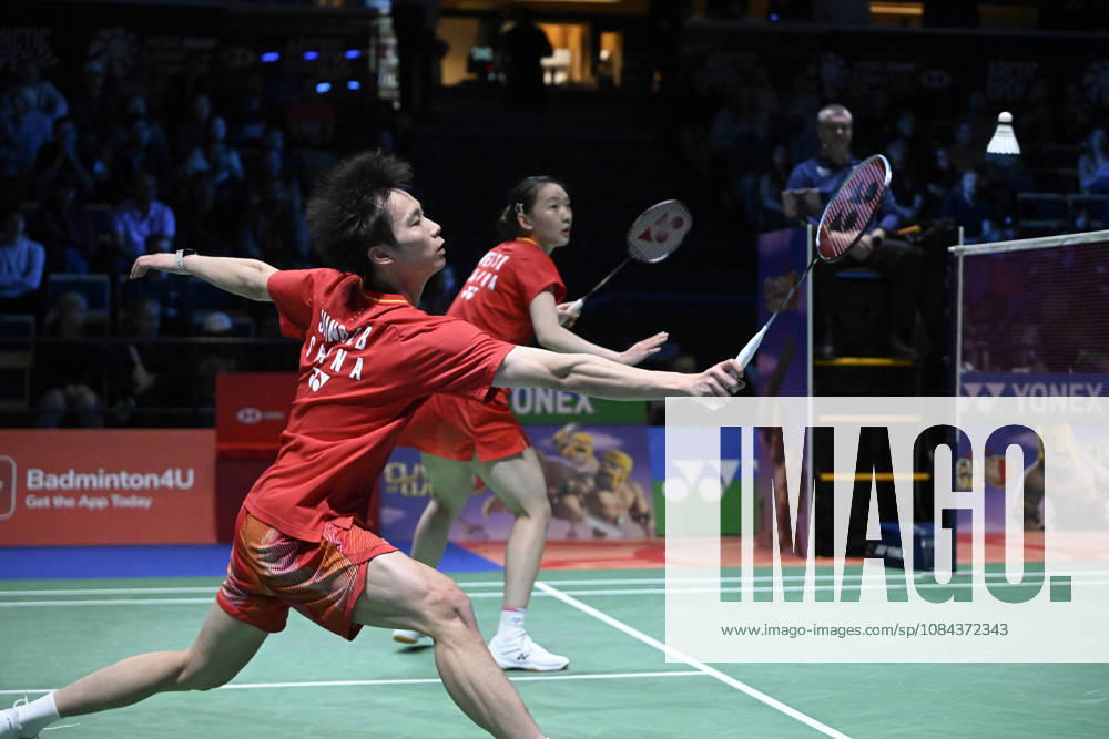 Wei Ya Xin (R) and Jiang Zhen Bang of China during mixed doubles final at the badminton Clash of Clans Arctic Open 2026 tournament in Vantaa, Finland, on October 11, 2026. - ANTTI AIMO-KOIVISTO Finland 0JBnB5RHPnk