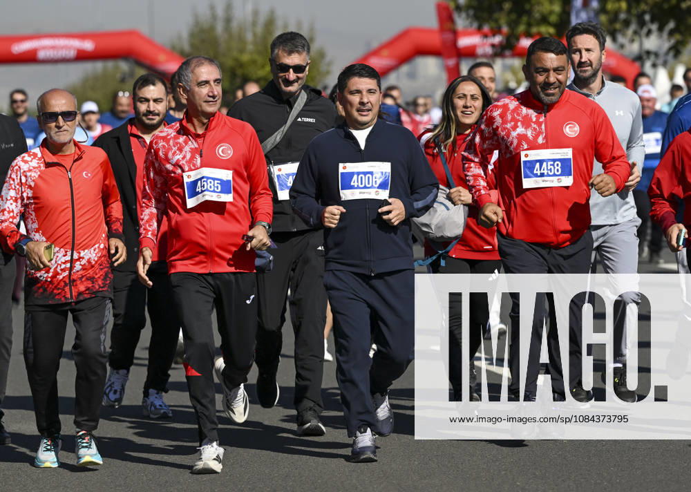 Presidential Run in Ankara ANKARA, TURKIYE - OCTOBER 11: Chief of Cabinet to the Turkish President, Hasan Dogan (3rd L) participates in the Presidential Run, organized by the Turkish Athletics Federation, in Ankara, Turkiye, on October 11, 2026. Utku Ucrak Anadolu Ankara Turkey. Editorial use only. Please get in touch for any other usage.