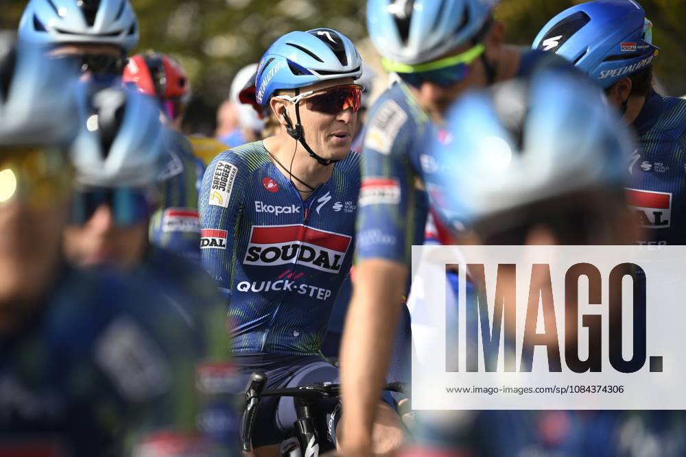 Paris Tours 2026 Cycling Race TOURS, FRANCE - OCTOBER 11 : Merlier Tim (BEL) of Soudal Quick-Step during the 120th edition of Paris Tours an UCI ProSeries 1.Pro one day cycling road race for Men Elite of 216.2 km with start in Chartres and finish in Tours on October 11, 2026 in Tours, France, 11 10 2026 ( Motordriver Guy De Vuyst - Tours France