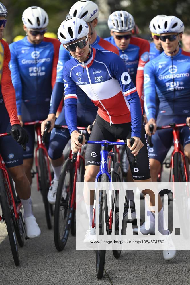 Paris Tours 2026 Cycling Race TOURS, FRANCE - OCTOBER 11 : Gregoire Romain (FRA) of Groupama - FDJ United during the 120th edition of Paris Tours an UCI ProSeries 1.Pro one day cycling road race for Men Elite of 216.2 km with start in Chartres and finish in Tours on October 11, 2026 in Tours, France, 11 10 2026 ( Motordriver Guy De Vuyst - Tours France