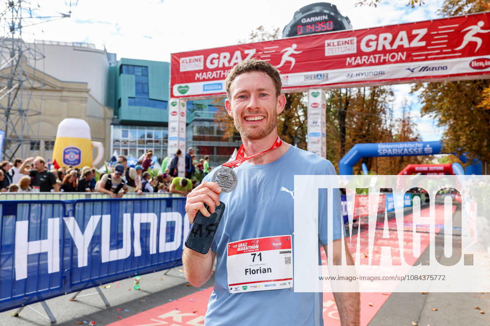 RUNNING - Graz Marathon 2026 GRAZ,AUSTRIA,11.OCT.26 - RUNNING - Graz Marathon. Image shows Florian Kainz. Keywords: medal. GEPAxpictures xWolfgangxGrebien