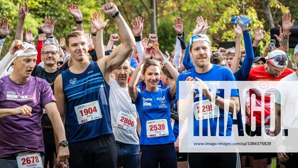 Rund 1800 Läufer begeben sich am Sonntagmorgen, 11.10.2026, im Rahmenprogramm des Mararthons am Baldeneysee auf eine gut 18 Kilometer lange Seerunde. Deutschland NRW Essen