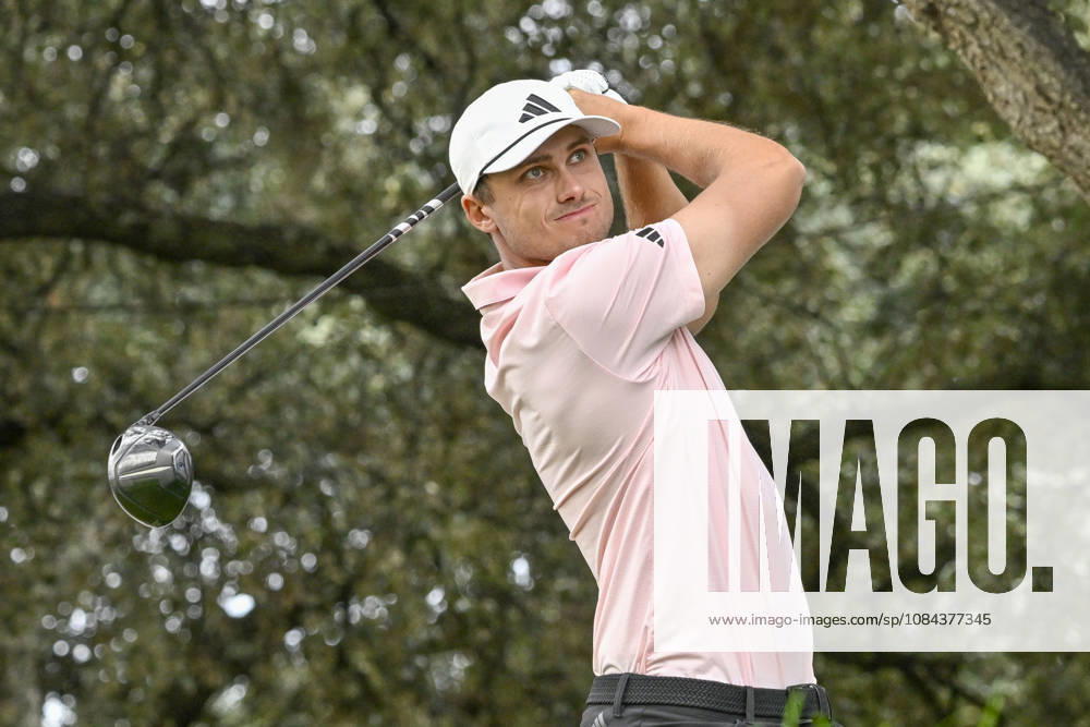 LUDVIG o¦BERG of Sweden hits the ball off the tee during the Open de Espao±a presented by Madrid at Club de Campo Villa de Madrid on October 11, 2026 in Madrid, Spain. Open GOLF De Spain Presented By Madrid - 10.11.26 (Fourth Day) - ZUMAc312 20261011_zsp_c312_034
