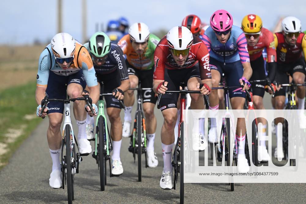 Paris Tours 2026 Cycling Race TOURS, FRANCE - OCTOBER 11 : Louvel Matis (FRA) of NSN Cycling Team, Rutsch Jonas (GER) of Lotto - Intermarche during the 120th edition of Paris Tours an UCI ProSeries 1.Pro one day cycling road race for Men Elite of 216.2 km with start in Chartres and finish in Tours on October 11, 2026 in Tours, France, 11 10 2026 ( Motordriver Guy De Vuyst - Tours France