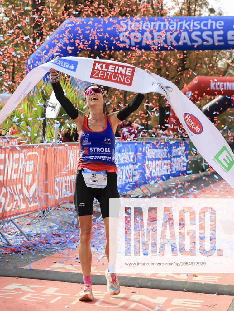 RUNNING - Graz Marathon 2026 GRAZ,AUSTRIA,11.OCT.26 - RUNNING - Graz Marathon. Image shows the rejoicing of Bianca Ederer (AUT). GEPAxpictures xWolfgangxGrebien