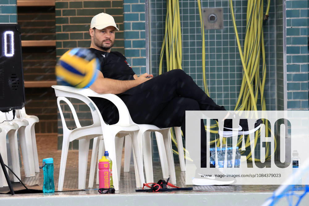 GER, DEU, Deutschland Wasserball Frauen ,Wasserball Champion League Qualifikation, Saison 2026, Berlin, Spandau 04 vs. Pallanuoto Trieste Trainer Marko Stamm ( Spandau04 ) nordphoto GmbH Engler Berlin Schwimmhalle-Schoeneberg Berlin Deutschland