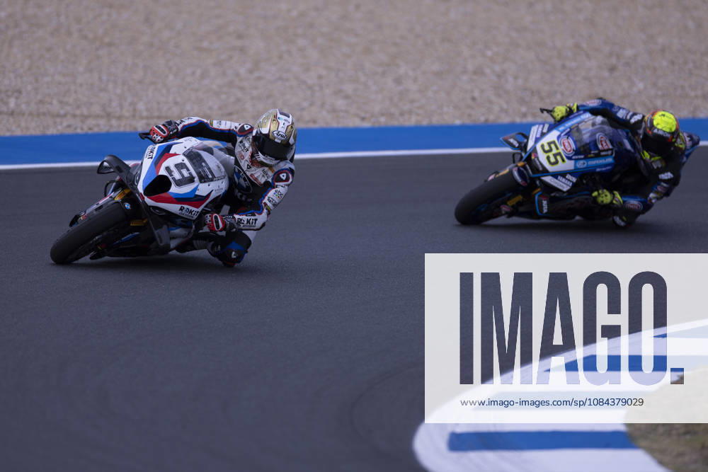 ESTORIL, PORTUGAL - OCTOBER 11: Danilo Petricci of Italy and Rokit BMW Motored WorldSBK Team competes during the Superpole Race during day three of the World Superbikes Estoril Round at Circuito Estoril on October 11, 2026 in Estoril, Portugal Cascais Portugal - ZUMAl192 20261011_zsp_l192_050