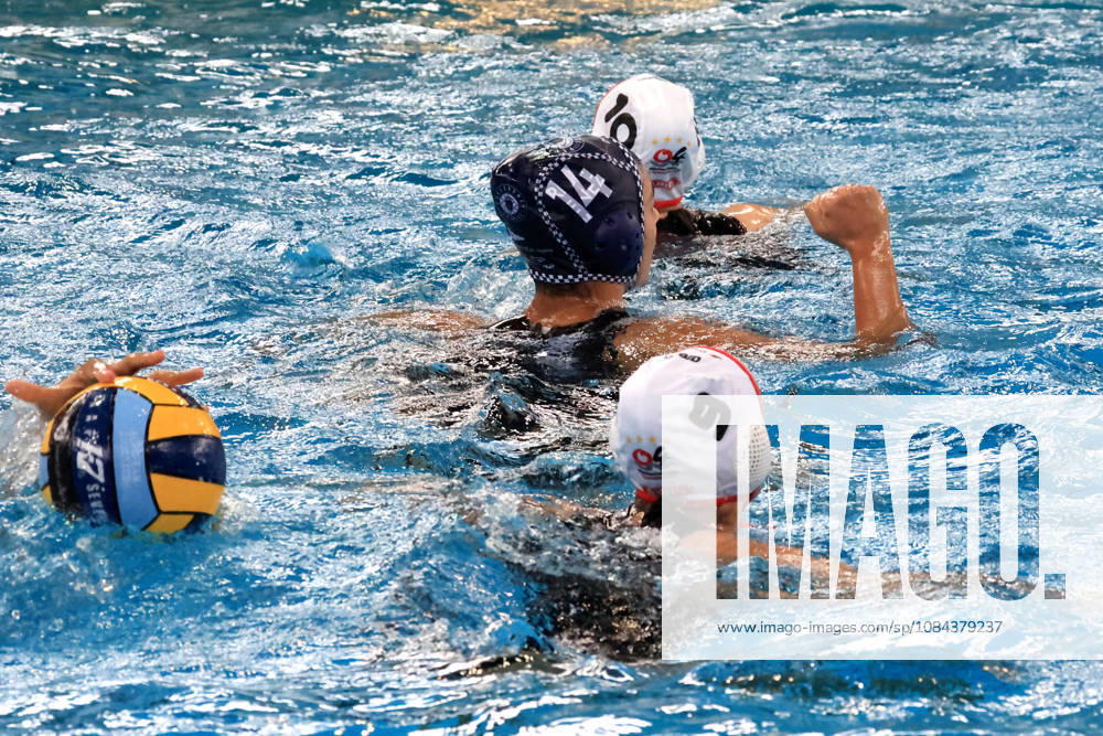 GER, DEU, Deutschland Wasserball Frauen ,Wasserball Champion League Qualifikation, Saison 2026, Berlin, Spandau 04 vs. Pallanuoto Trieste Paola Di Maria ( Pallanuoto Triest 14 ), Jubel, jubelt, Freude, Glueck, gluecklich, positive Emotionen, nordphoto GmbH Engler Berlin Schwimmhalle-Schoeneberg Berlin Deutschland