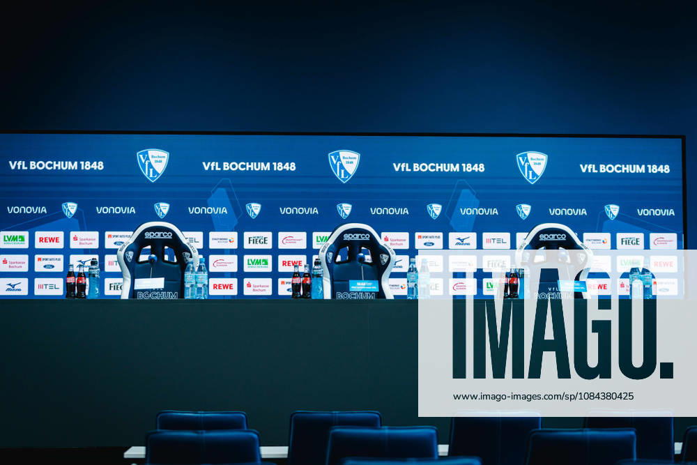 Bochum, Deutschland 11. Oktober 2026: 2. Bundesliga - 2026 2027 - 7. Spieltag - VfL Bochum 1848 gegen DSC Arminia Bielefeld Im Bild: Der Presseraum vom VfL Bochum DFL DFB regulations prohibit any use of photographs as image sequences and or quasi-video. Vonovia Ruhrstadion Nordrhein Westfalen