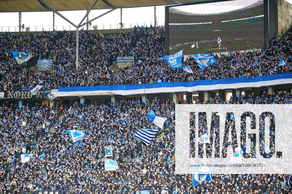 Stimmungsbild Olympiastadion Berlin, Fans Hertha, GER, Hertha BSC vs. SPVGG Greuther Fuerth, 2. Bundesliga, Saison 2026 27, 07. Spieltag, 11.10.2026 (DFL REGULATIONS PROHIBIT ANY USE OF PHOTOGRAPHS AS IMAGE SEQUENCES AND OR QUASI - VIDEO). GER, Hertha BSC vs. SPVGG Greuther Fuerth, 2. Bundesliga, Saison 2026 27, 07. Spieltag, 11.10.2026 Berlin