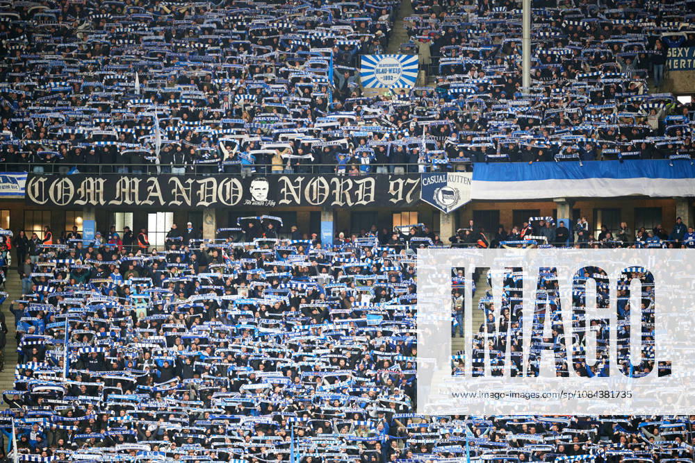 Stimmungsbild Olympiastadion Berlin, Fans Hertha, GER, Hertha BSC vs. SPVGG Greuther Fuerth, 2. Bundesliga, Saison 2026 27, 07. Spieltag, 11.10.2026 (DFL REGULATIONS PROHIBIT ANY USE OF PHOTOGRAPHS AS IMAGE SEQUENCES AND OR QUASI - VIDEO). GER, Hertha BSC vs. SPVGG Greuther Fuerth, 2. Bundesliga, Saison 2026 27, 07. Spieltag, 11.10.2026 Berlin