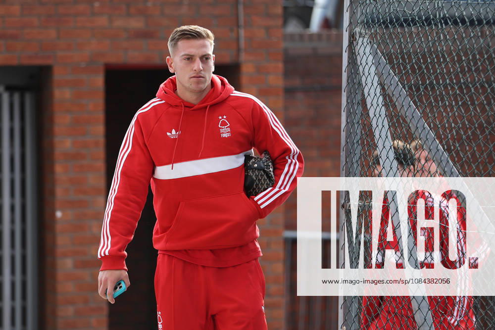 11th October 2026; Selhurst Park, London, England; Premier League Football, Crystal Palace versus Nottingham Forest; Liam Delap of Nottingham Forest arriving at the stadium ahead of the match KatiexChan