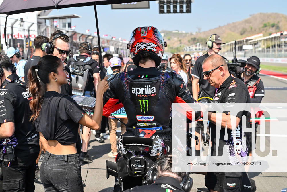 MOTO - MOTO GP - GRAND PRIX OF INDONESIA 2026 BEZZECCHI Marco (ita), Aprilia Racing, Aprilia RS-GP26, portrait, starting grid, grille de dà part during the 2026 MotoGP Pertamina Grand Prix of Indonesia on the Mandalika circuit from October 9 to 11, at West Nusa Tenggara, Indonesia - West Nusa TenggaraIndonesia