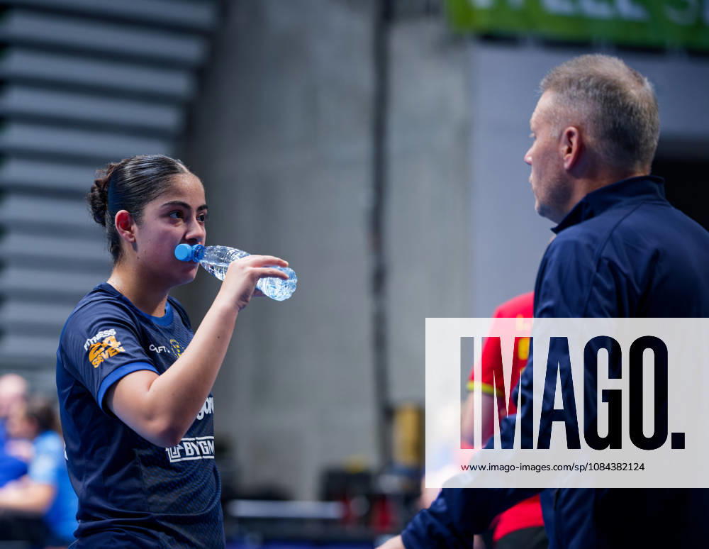 Angelina Bebawy Sweden (foto-ms0987b) at the 2026 European Table tennis, Tischtennis Championships in Ljubljana LJUBLJANA, SLOVENIA - 11 OCTOBER 2026: Angelina Bebawy Sweden (foto-ms0987b) in action at the European Table Tennis Championships in Stozice Arena, Ljubljana, Slovenia (Photo by Manfred Schillings) Ljubljana Stozice Arena Slovenia